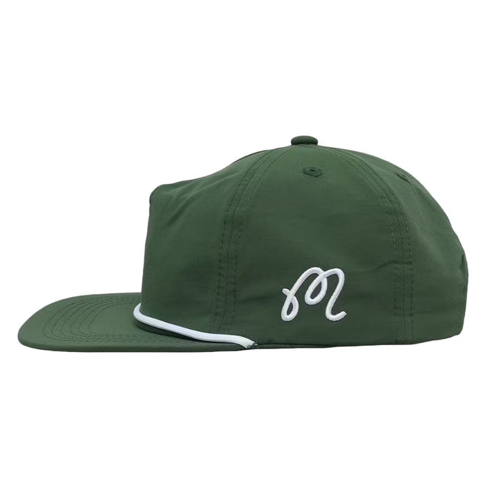Malbon Evergreen Nylon Rope Golf Cap Evergreen
