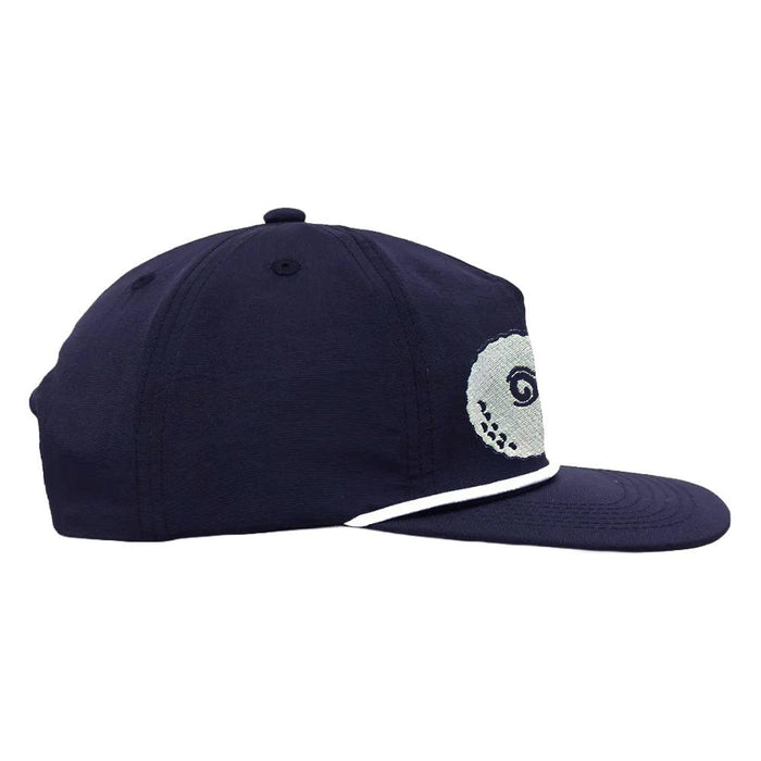 Malbon Evergreen Nylon Rope Golf Cap Navy - FW24 Men