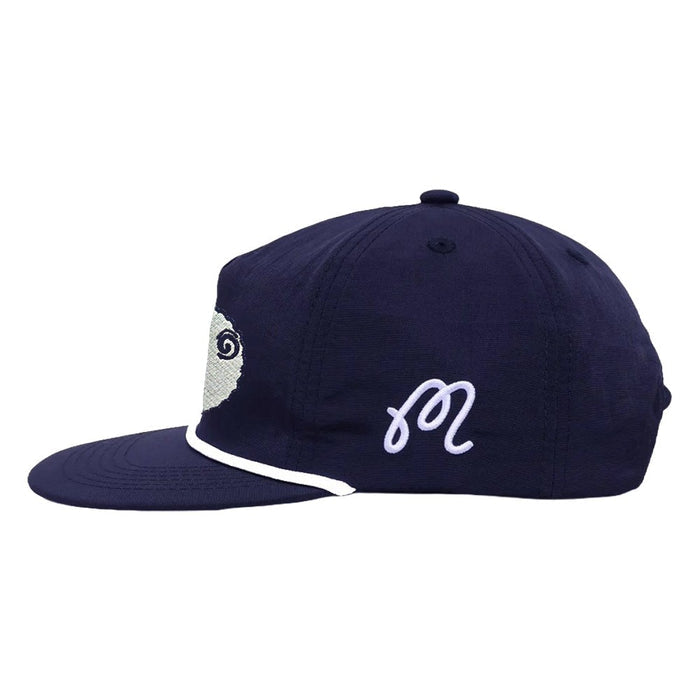 Malbon Evergreen Nylon Rope Golf Cap Navy - FW24 Men