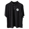 Malbon Evergreen Raglan Sleeve Mesh Golf Polo Black