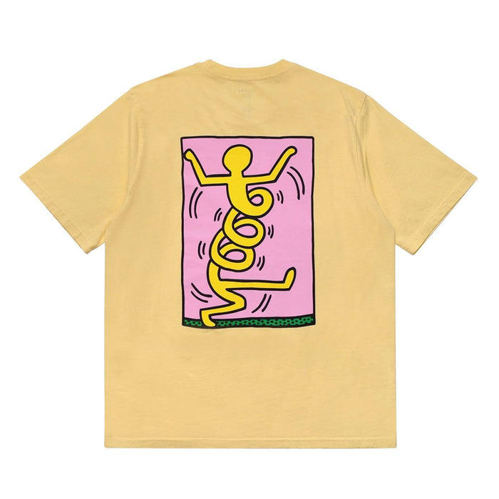 Malbon x Keith Haring Shortsleeve Golf T-Shirt Pale Yellow