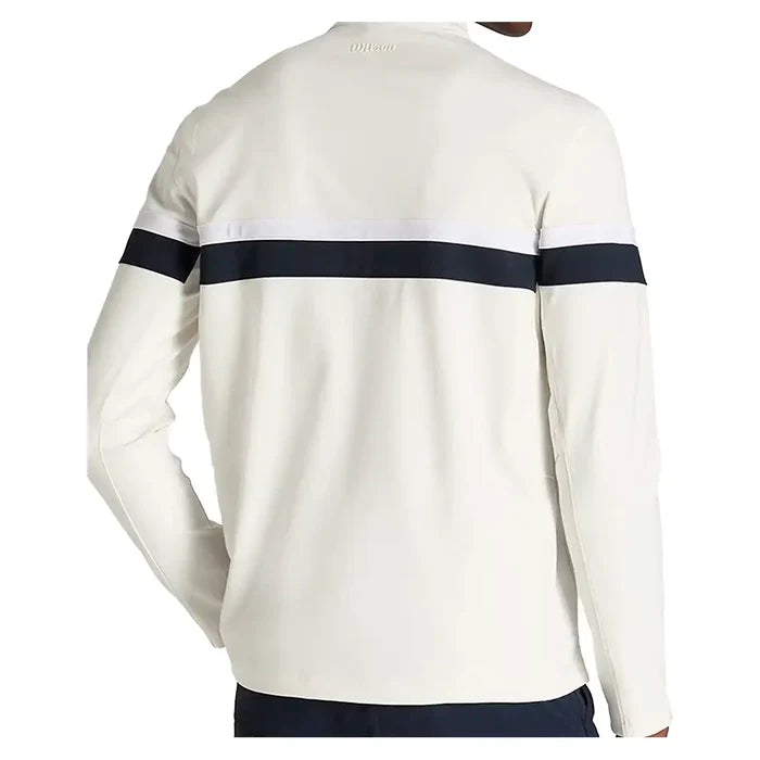 Men's Elevate Performance Half-Zip Sandrift and Classic Navy