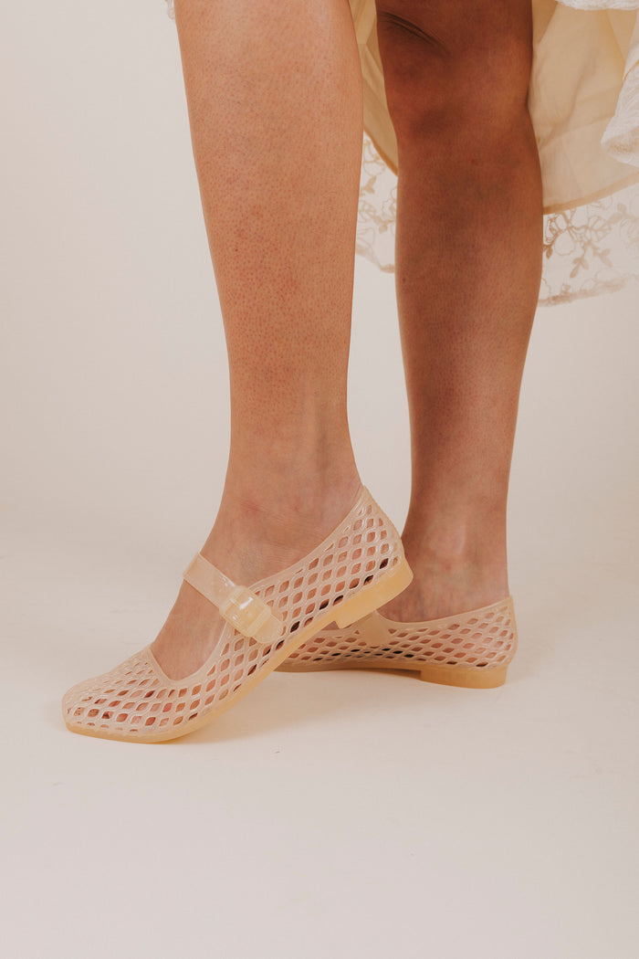 MIA mary jane translucent jelly flat side