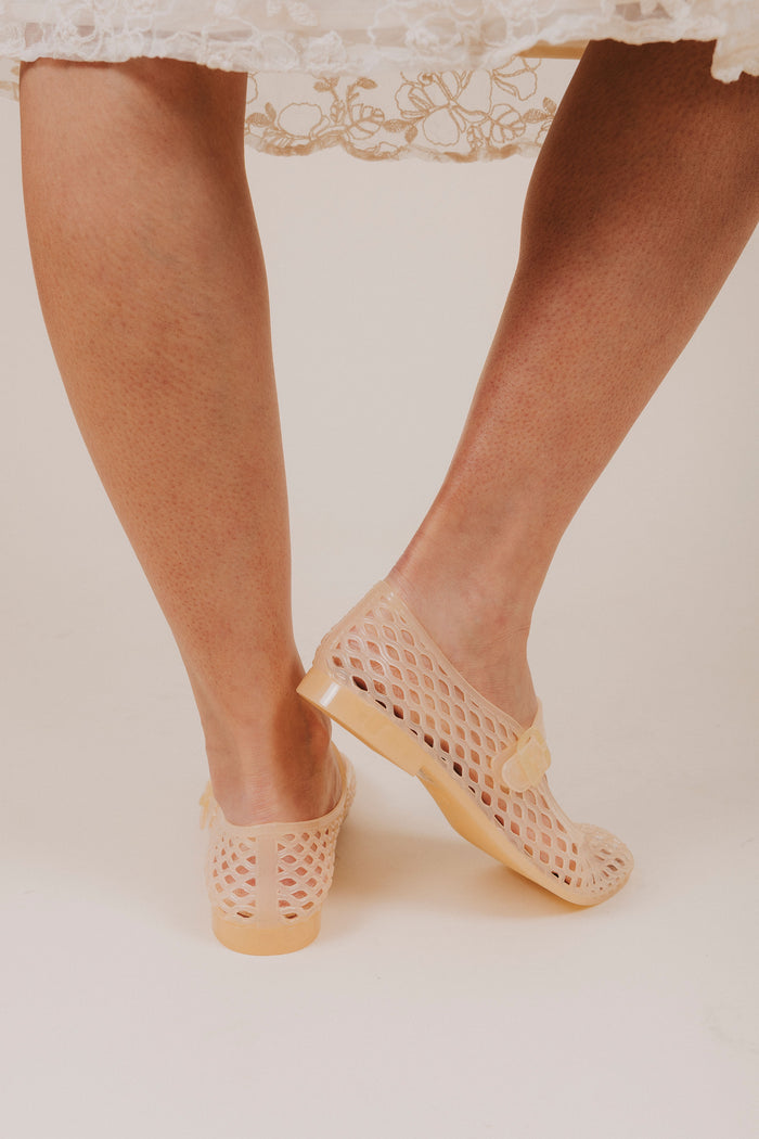MIA mary jane translucent jelly flat back