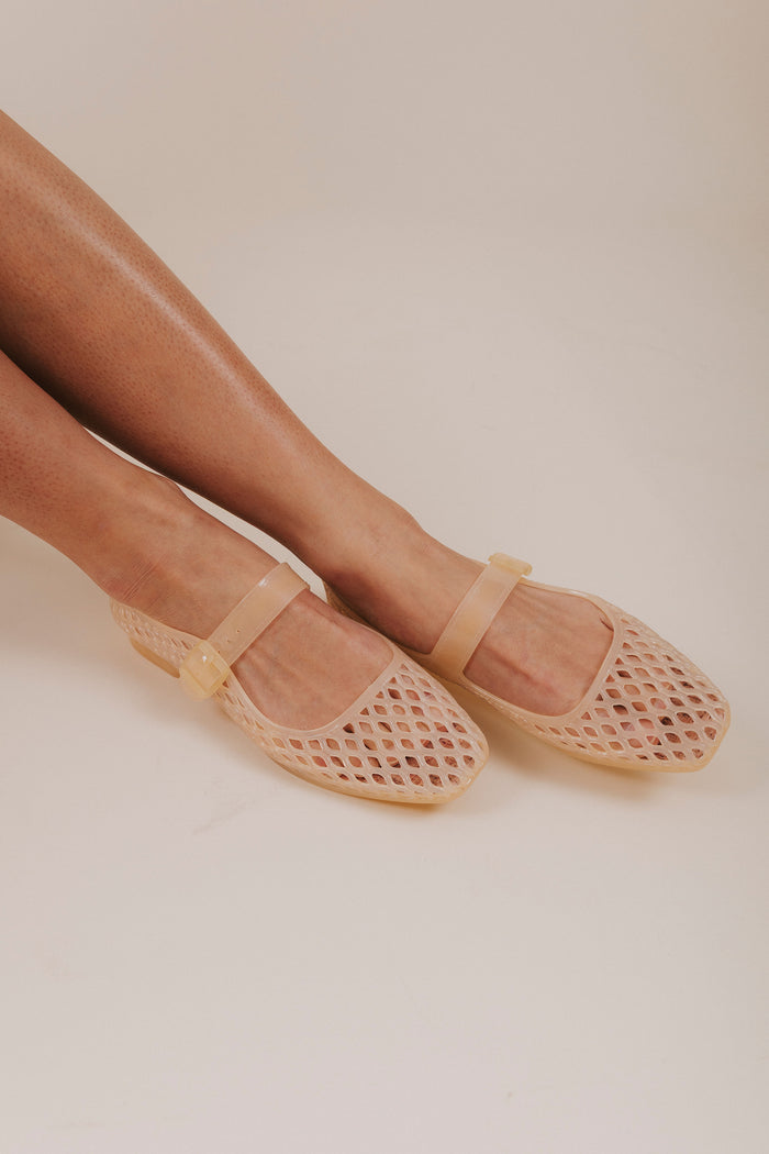 MIA mary jane translucent jelly flat front