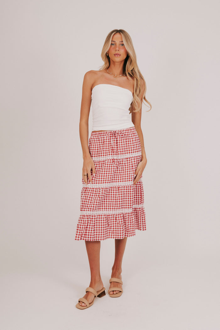 Strapless tube top in off white with ruched sides