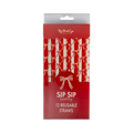 Pack of reusable straws with red packaging featuring a bow design by my minds eye.
