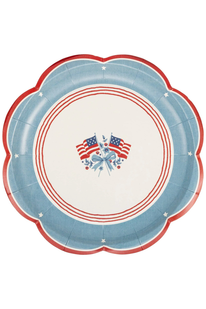 MY MIND'S EYE - Flag Paper Plates - 8"