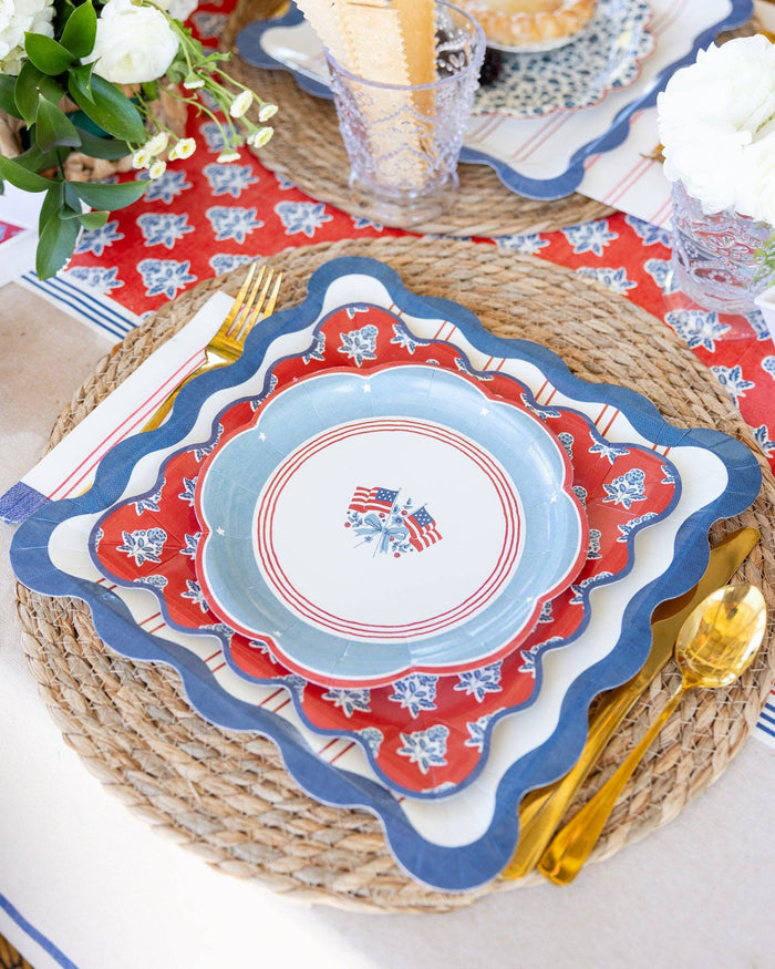 MY MIND'S EYE - Flag Paper Plates - 8"