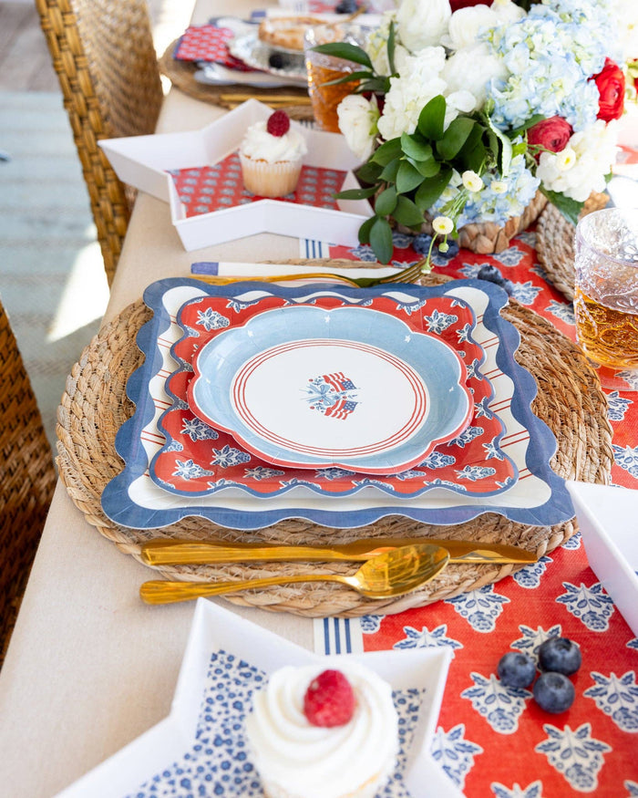 MY MIND'S EYE - Flag Paper Plates - 8"