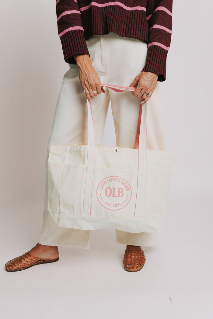 olb oversized tote bag full