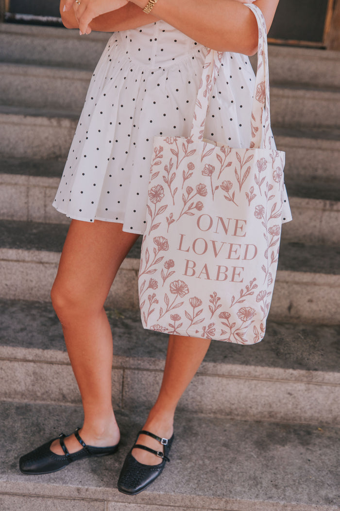 OLB Tote Bag - Mauve Floral