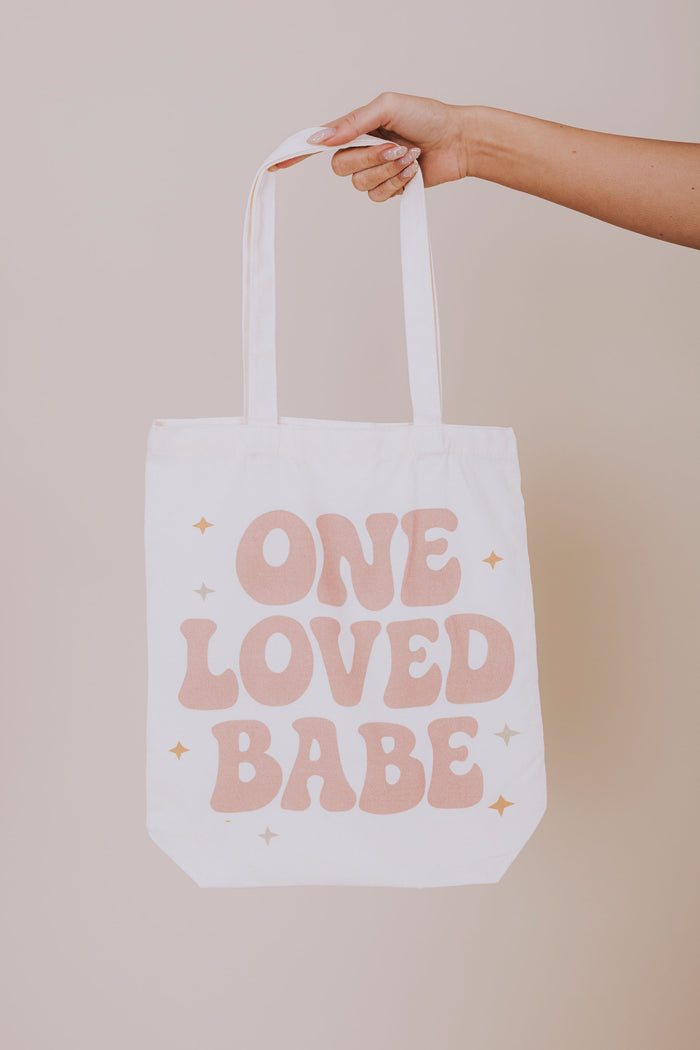 OLB sparkle tote bag detail