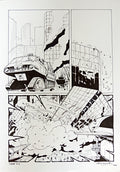 Original Thunderbirds Comic Pen and Ink Drawing