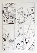 Original Thunderbirds Comic Pen and Ink Drawing