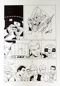 Original Thunderbirds Comic Pen and Ink Drawing