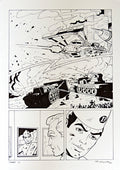 Original Thunderbirds Comic Pen and Ink Drawing