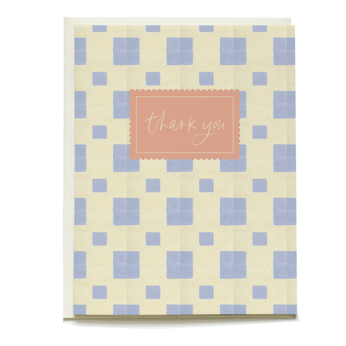 Painted Square Thank You Card | Pincheck