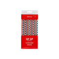 Plaid and Stripes Reusable Straws