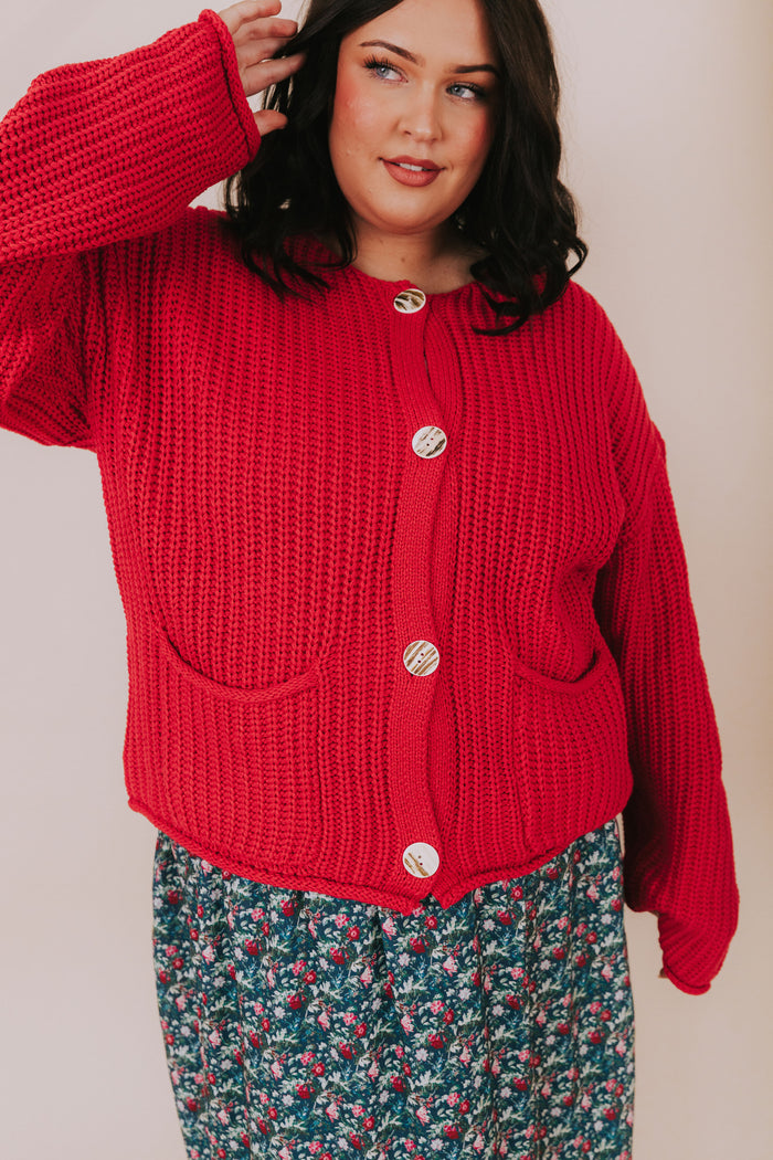 PLUS SIZE - By The Fireside Cardigan