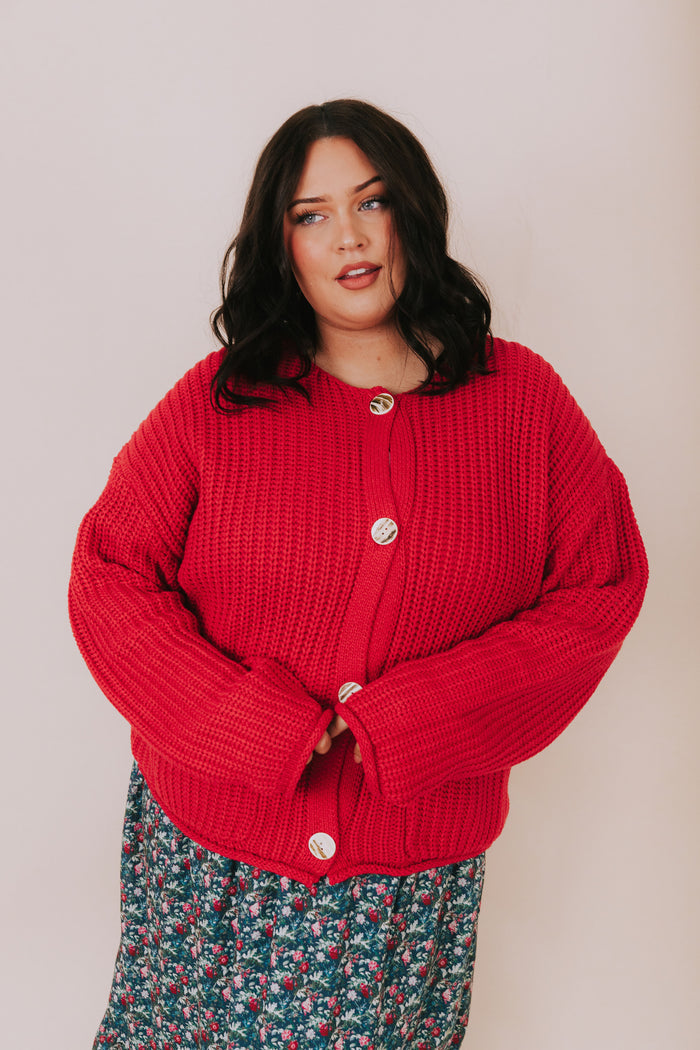 PLUS SIZE - By The Fireside Cardigan