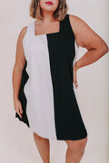 PLUS SIZE - Contrast Couture Dress