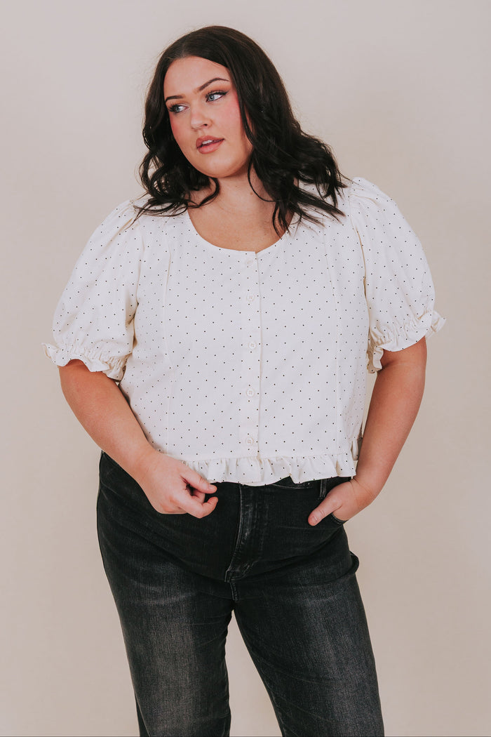 PLUS SIZE - Cookies And Cream Top
