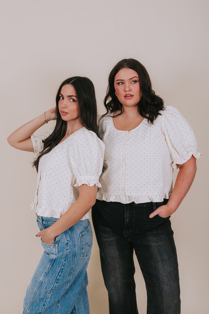 PLUS SIZE - Cookies And Cream Top