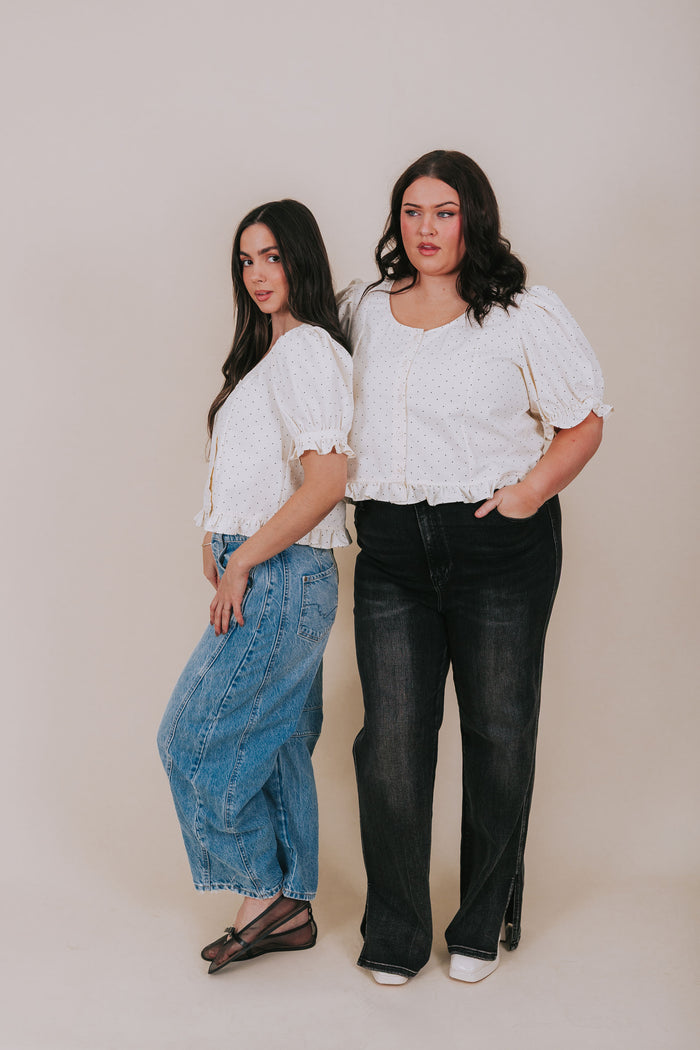 PLUS SIZE - Cookies And Cream Top