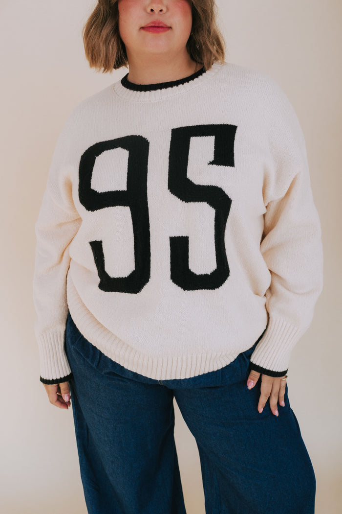 PLUS SIZE - Varsity Chic Sweater