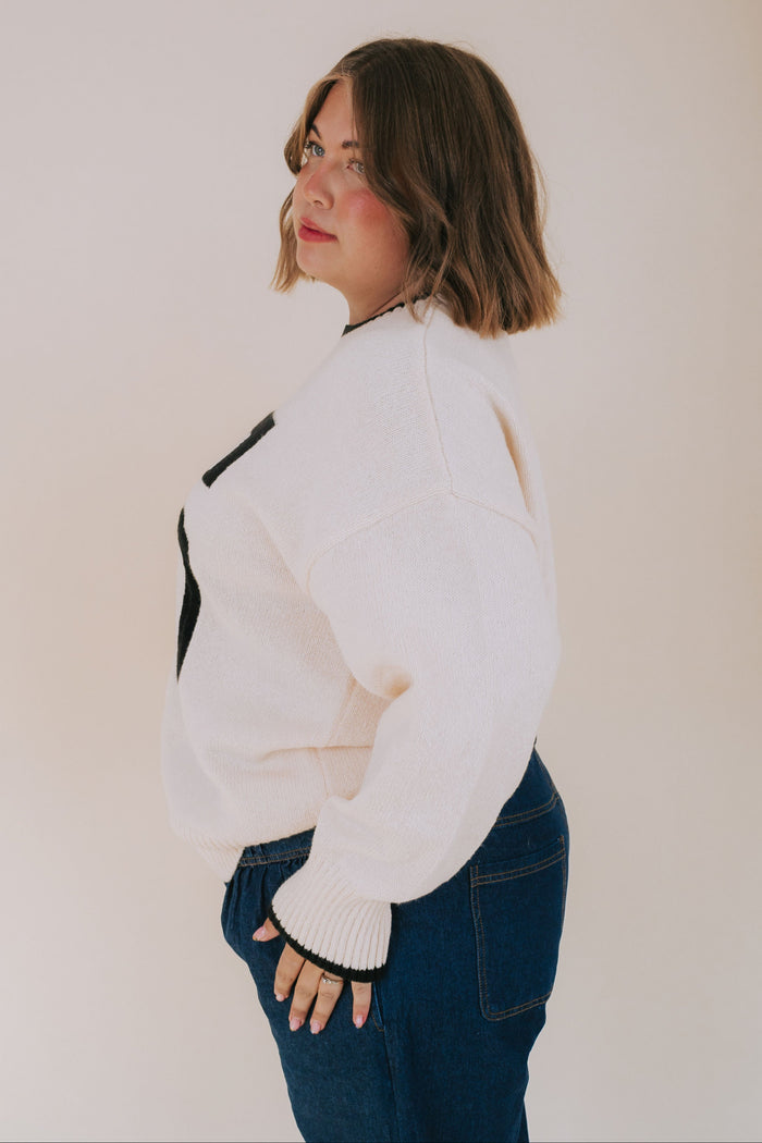 PLUS SIZE - Varsity Chic Sweater