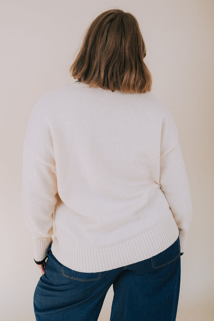 PLUS SIZE - Varsity Chic Sweater