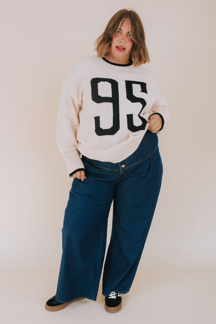 PLUS SIZE - Varsity Chic Sweater