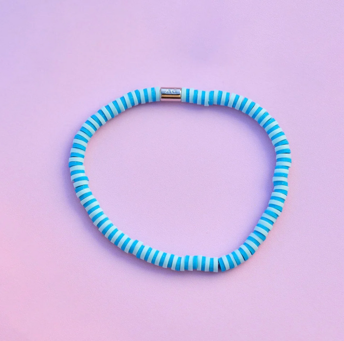 PURA VIDA - Canal Blues Seascape Stretch Bracelet