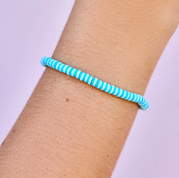 PURA VIDA - Canal Blues Seascape Stretch Bracelet