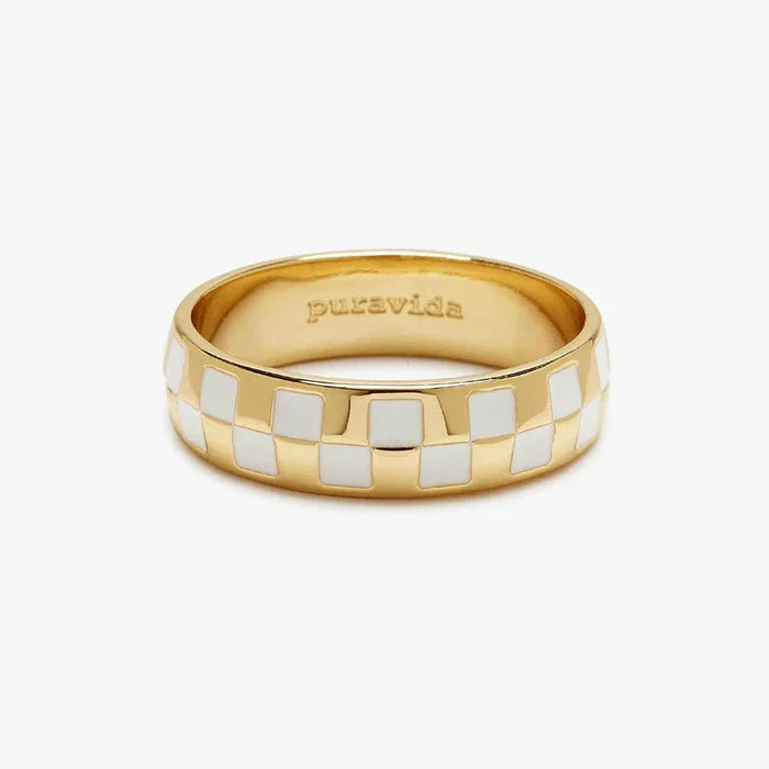 PURA VIDA - Checkerboard Ring