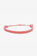 PURA VIDA - Half Flat Woven Bracelet - Parfait Pink