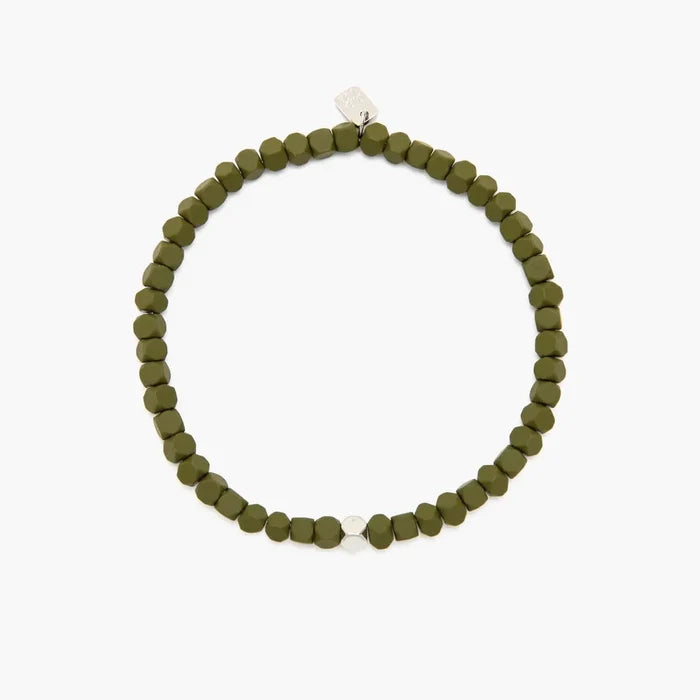 PURA VIDA - Men's Coated Hematite Stretch Bracelet