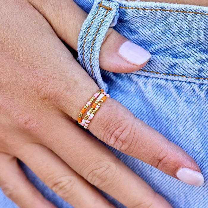 PURA VIDA - Warm Breeze Stretch Ring Set of 3