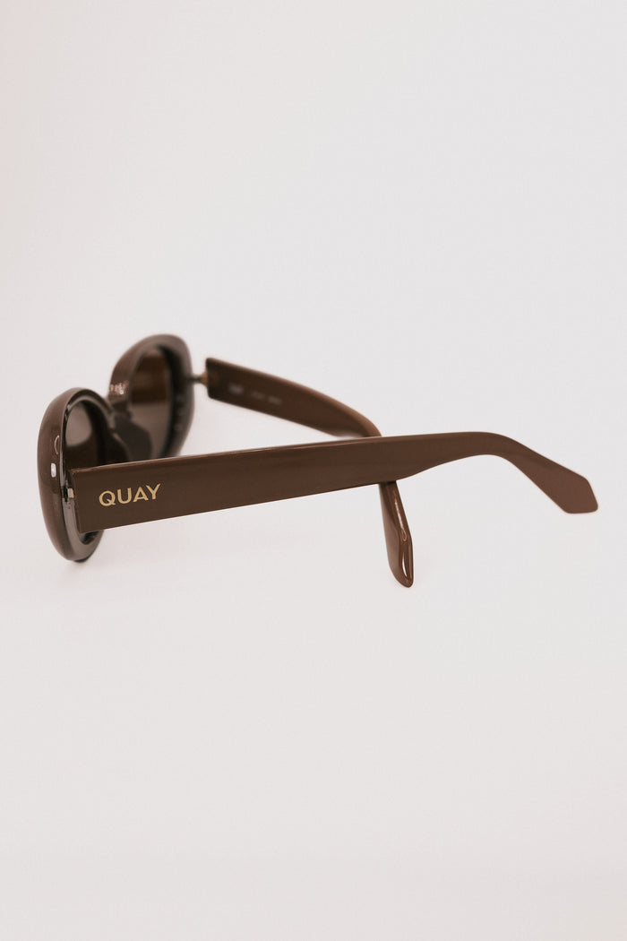 quay felt cute sunglasses brown