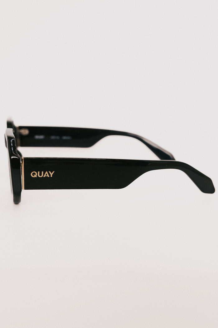 quay hyped up sunglasses black side
