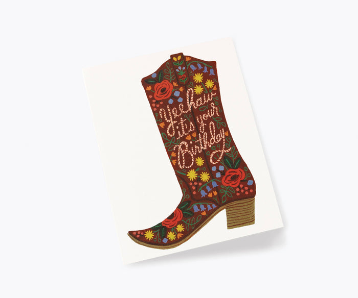 RIFLE PAPER CO - Birthday Boot Card
