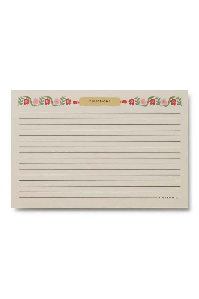 RIFLE PAPER CO - Pack of 12 Home Sweet Home Recipe Cards