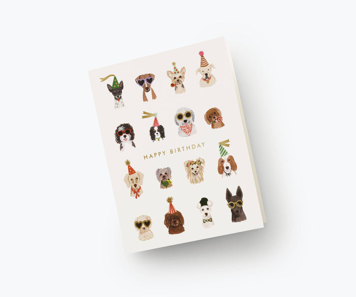 RIFLE PAPER CO - Party Pups Birthday Card