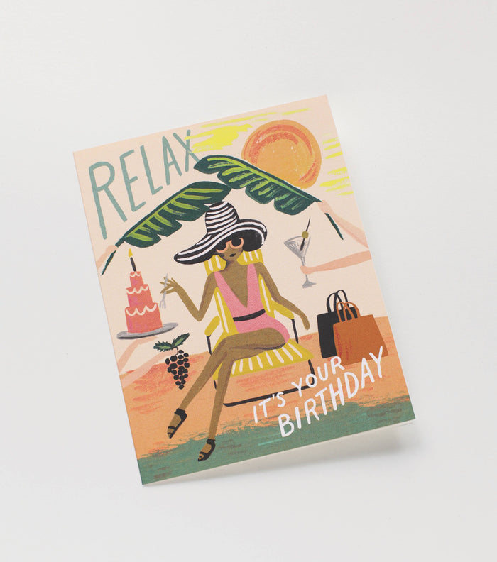 RIFLE PAPER CO - Relax Birthday Card