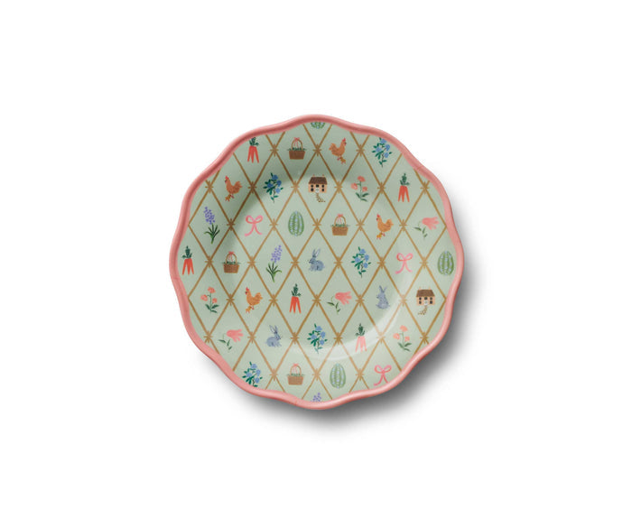 RIFLE PAPER CO - Spring Farm Melamine Assorted Dessert Plates