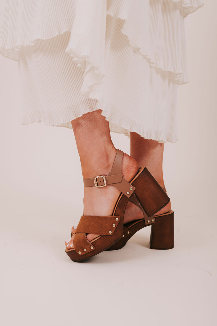 suede platform heels side