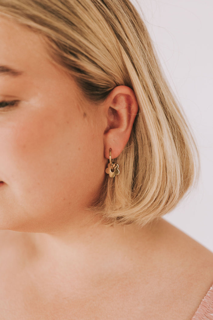 Simply Floral Hoop Earrings - 2 Sizes!