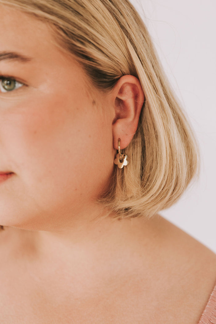 Simply Floral Hoop Earrings - 2 Sizes!