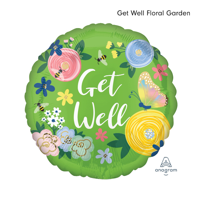 18" Get Well Floral Garden